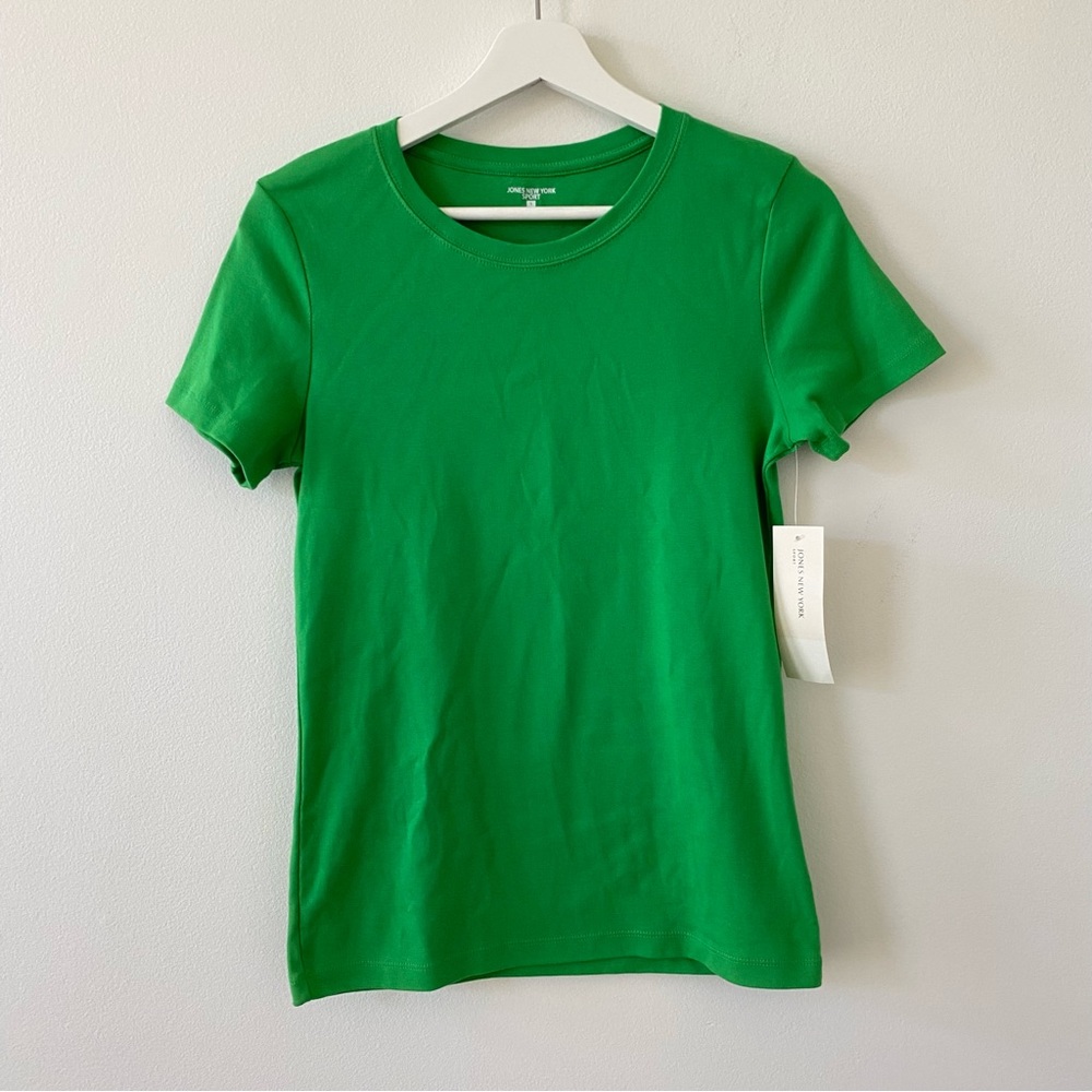 Jones New York Green Short Sleeve Tee